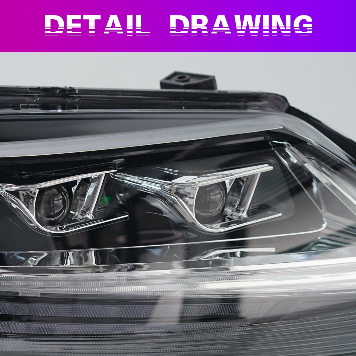 Archaic Full LED Headlights Assembly For Honda Odyssey 15-21