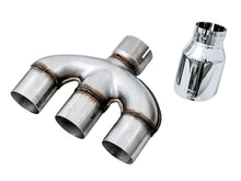 AWE Tuning [17-20 Civic Si] Dual-to-Triple Tip Conversion Kit - Chrome Silver, AWE3810-52018