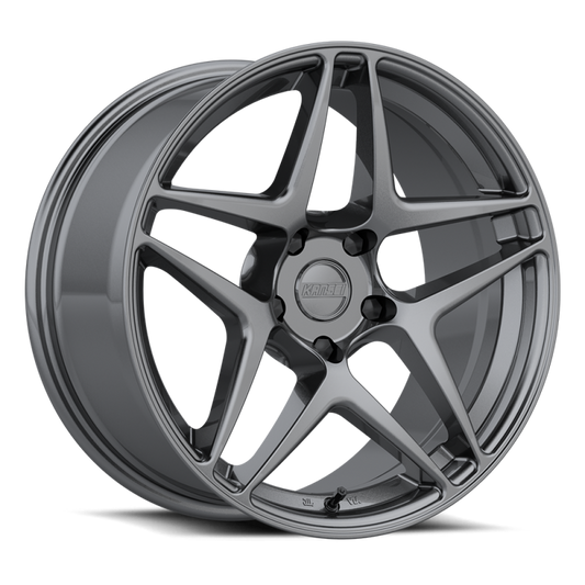 Kansei K15G Astro 18x9.5in / 5x114.3 BP / 35mm Offset / 73.1mm Bore - Gunmetal Wheel