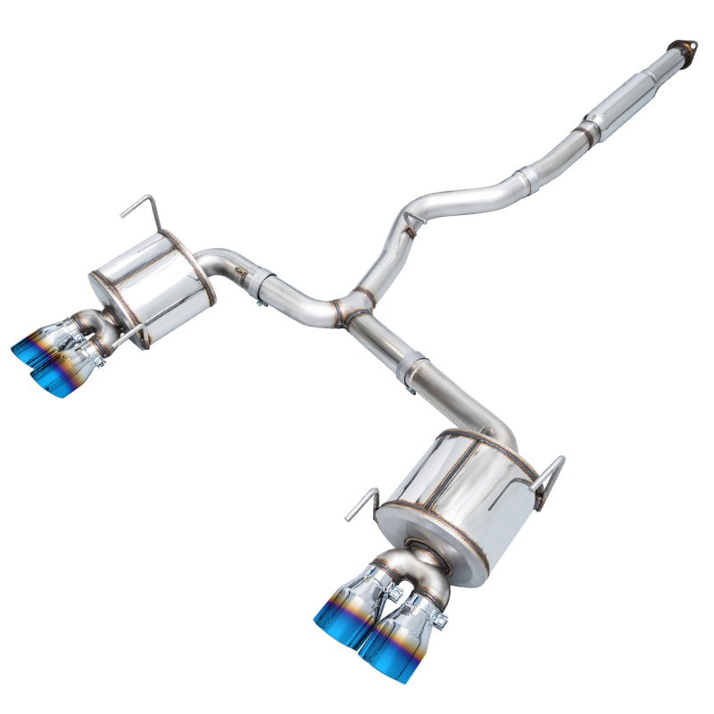 AWE Tuning [12-14 WRX STI] Touring Edition Exhaust - Vapor Blue Quad Tips, AWE3015-49112