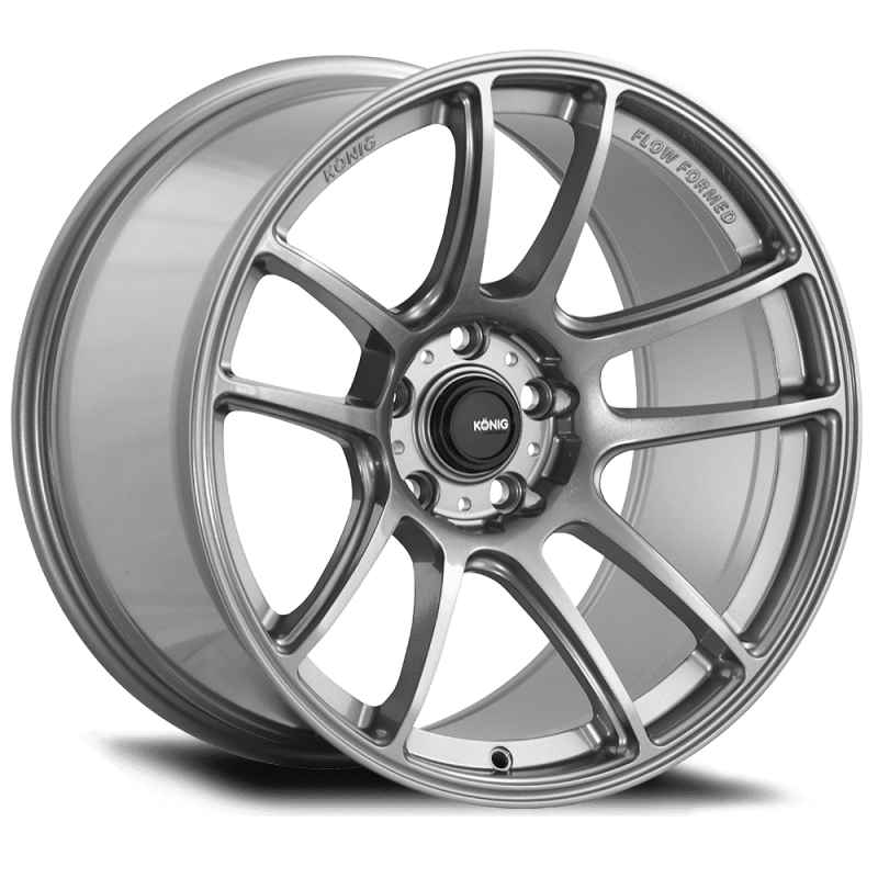 Konig Heliogram 19X9.5 5X114.3 ET35 Titanium Metallic Knurled Bead Flo ...