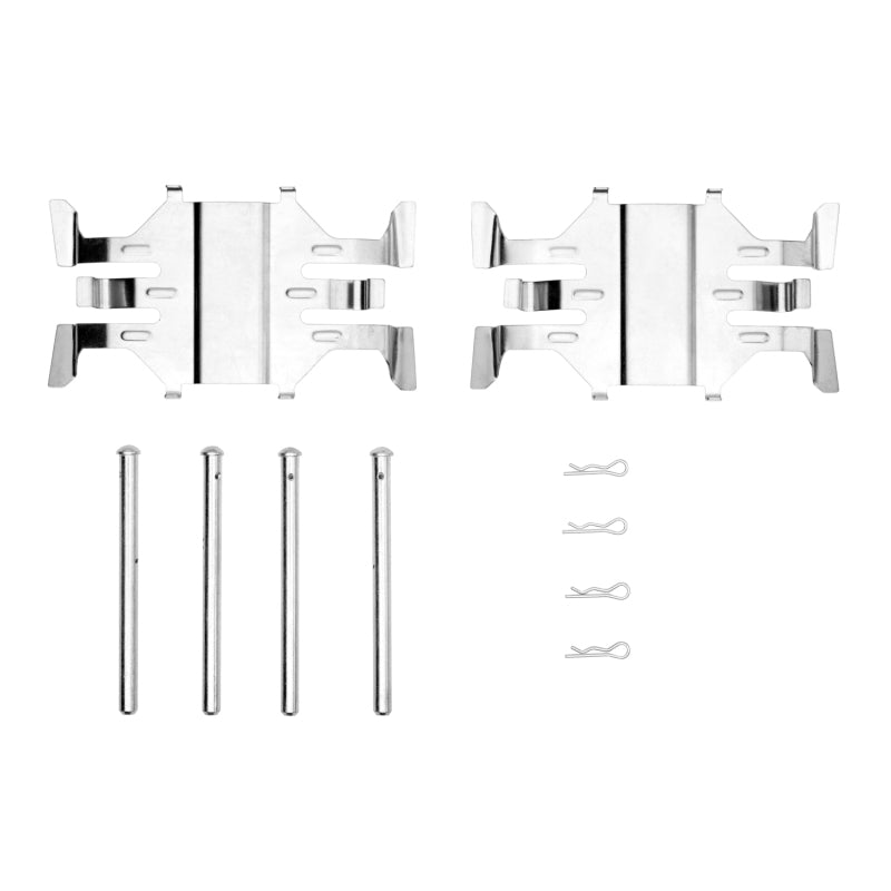 R1 Concepts [09-20 370Z] Front Performance Sport Brake Pads and Hardware Kit - Akebono 4-Piston Calipers