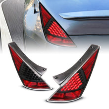ANZO [03-06 350Z] LED Tail Light Assembly - Clear Lens, Black Housing, Pair