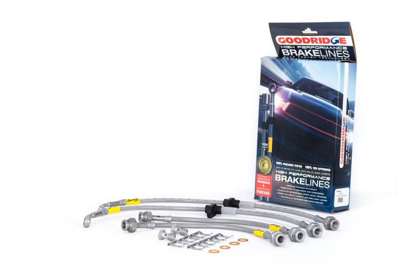 Goodridge [97-00 Civic] G-Stop Stainless Steel Brake Line Kit - Silver