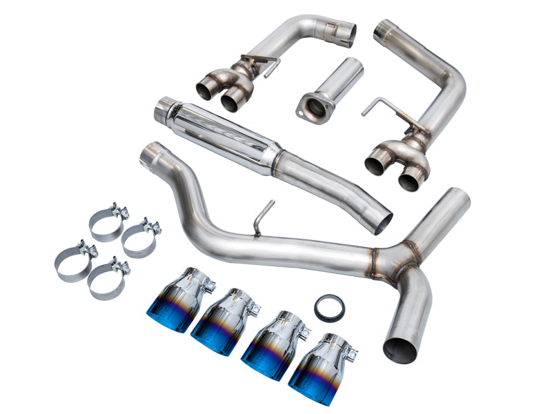 AWE Tuning [22-26 WRX] Track Edition Cat-Back Exhaust - Vapor Blue Tips, Part 3020-49979