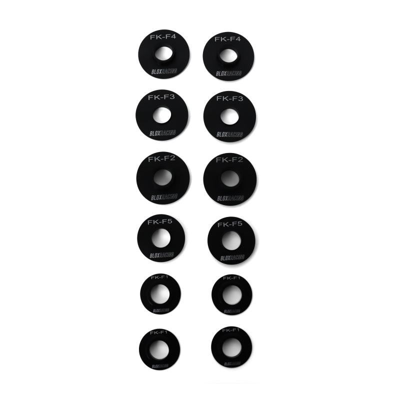 BLOX Racing [16-21 Civic FK] Front Subframe Hard Collar Kit, 12-Piece - BXSS-20605