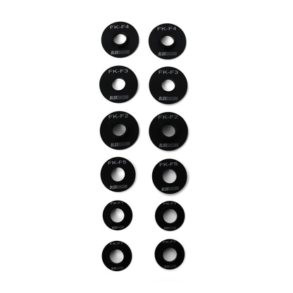 BLOX Racing [16-21 Civic FK] Front Subframe Hard Collar Kit, 12-Piece - BXSS-20605