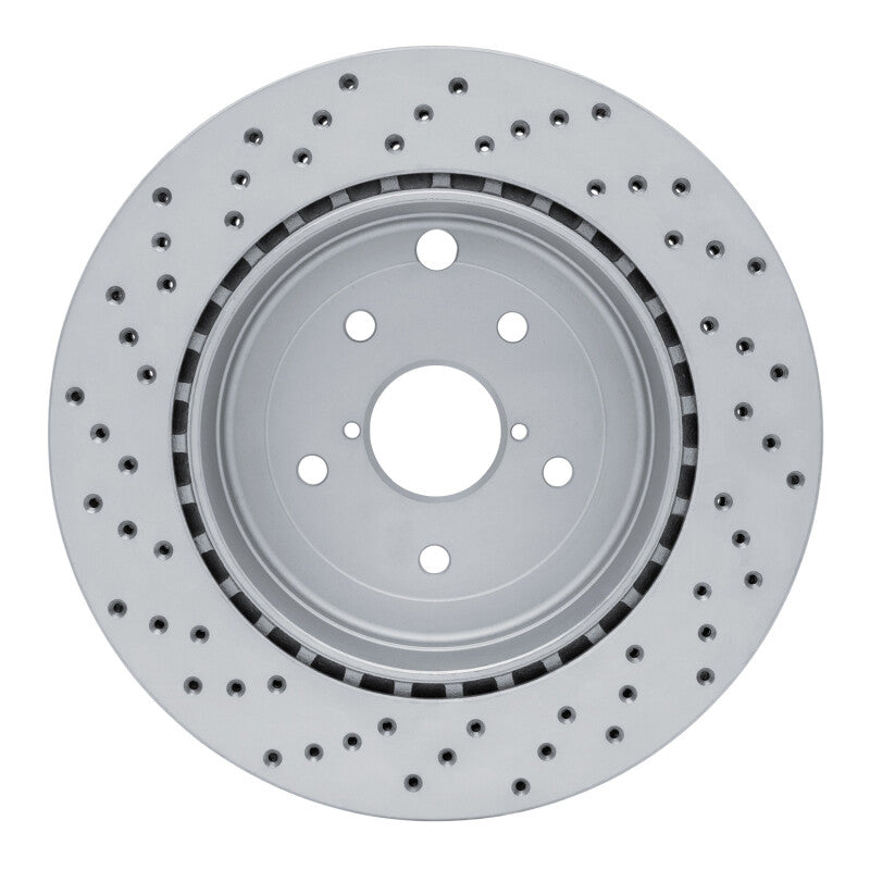 DFC [08-20 WRX] Rear Right Drilled GeoPerformance Rotor - Black Hat