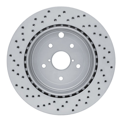 DFC [08-20 WRX] Rear Right Drilled GeoPerformance Rotor - Black Hat