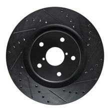 DFC [20-25 WRX] Front Right Drilled and Slotted Brake Rotor - Black Zinc Finish, DF633-13049R