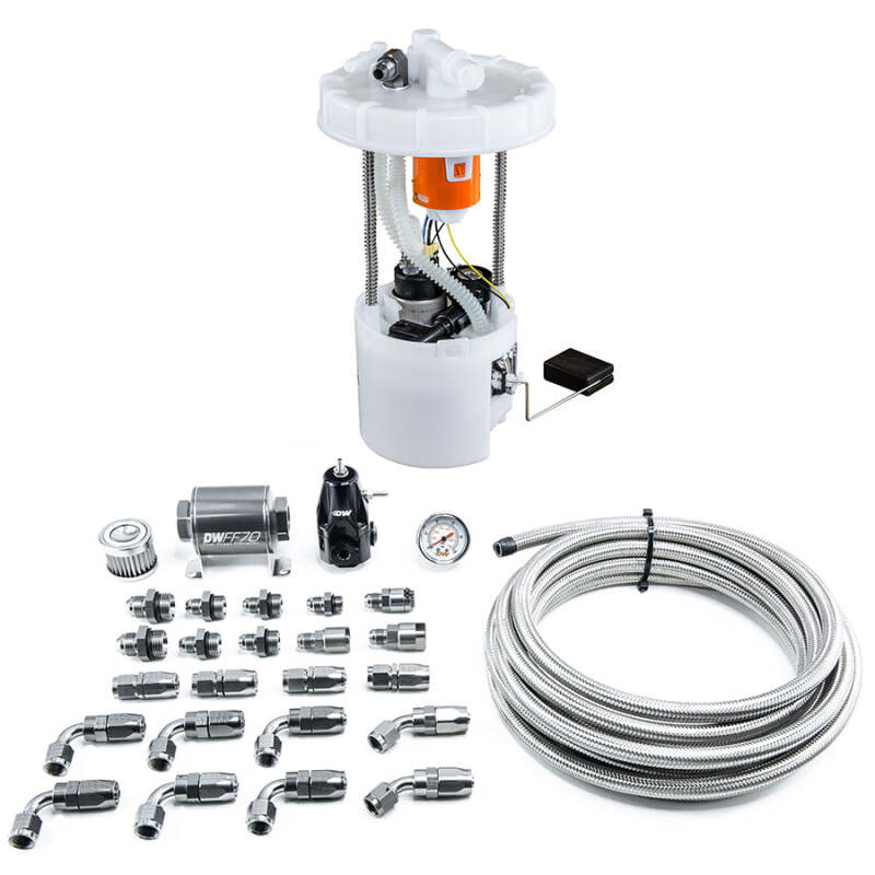 DeatschWerks [06-11 Civic Si] DW400 Pump Module and Return Kit with CPE Fuel Lines - Black