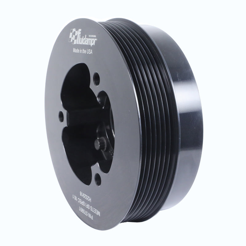 Fluidampr [11-15 GT-R] VR38DETT Harmonic Balancer - Black Zinc Steel, Part FDR570901