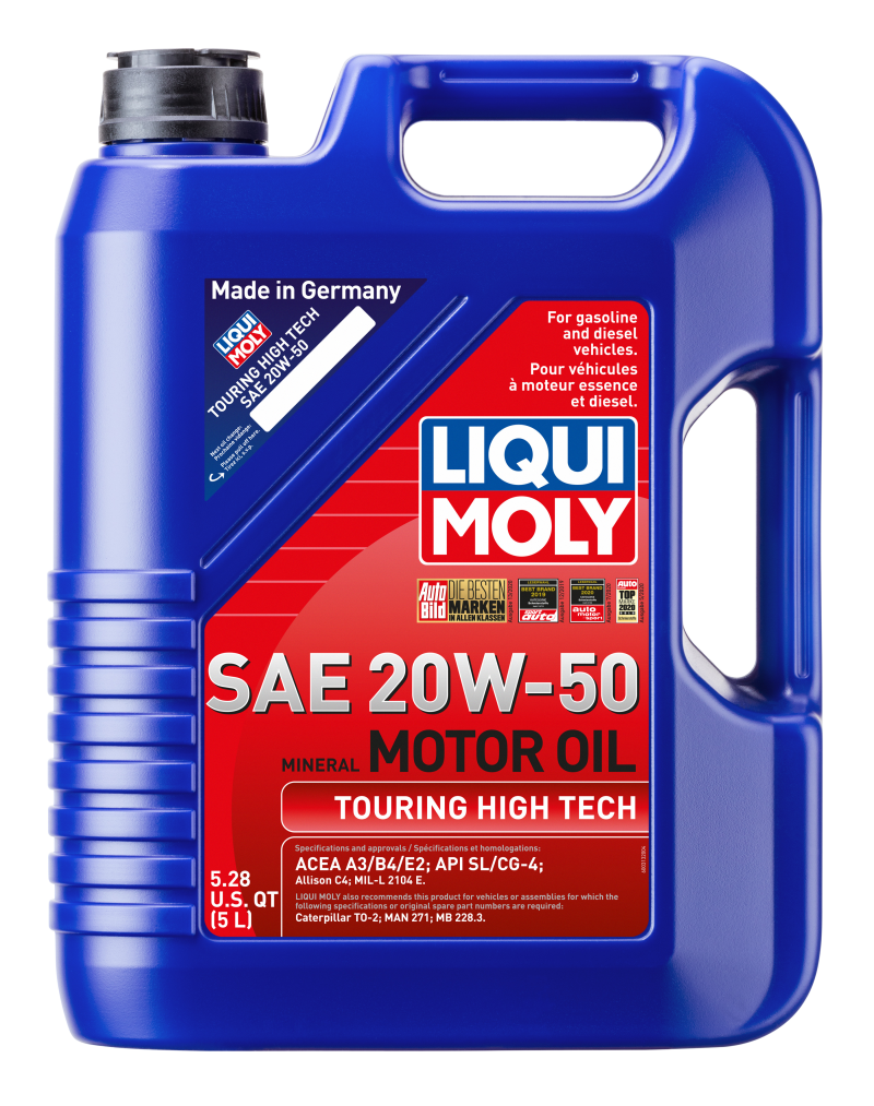 LIQUI MOLY Touring High Tech Motor Oil SAE 20W-50, 5 Liter