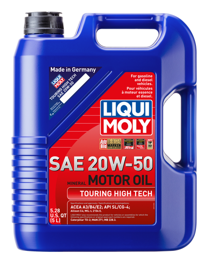 LIQUI MOLY Touring High Tech Motor Oil SAE 20W-50, 5 Liter