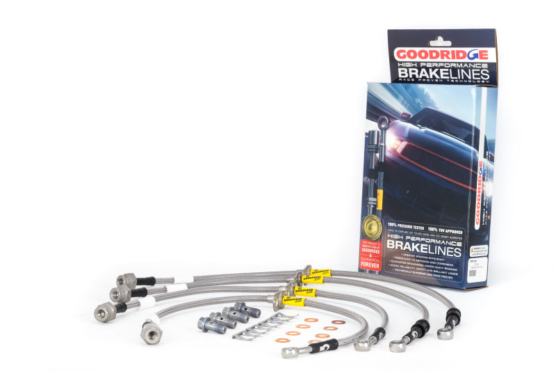 Goodridge [17-18 Civic Si] G-Stop Stainless Steel Brake Line Kit - Silver