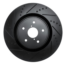 DFC [18-25 WRX] Front Left Drilled and Slotted Brake Rotor - Black, Part Number DF633-13041L