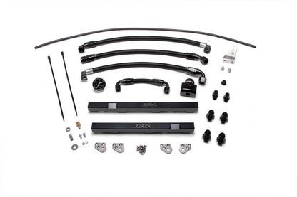 AMS [09-14 GT-R] Alpha Fuel Rail Kit with Regulator - Black, Part Number amsALP.07.07.0002-1