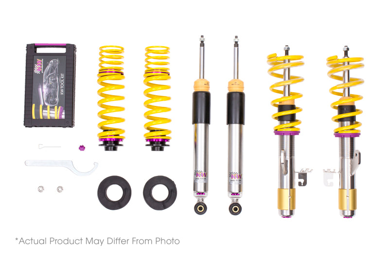 KW V3 Coilover Kit [92-93 Civic] Coupe, Hatchback, Sedan with Rear Lower Fork Mounts - Stainless Steel