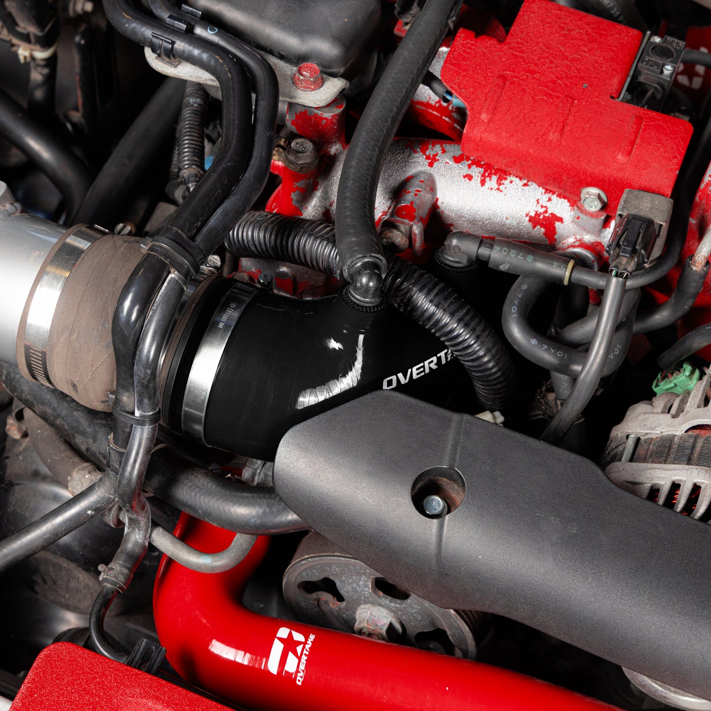 OVERTAKE [04-21 STI, 02-07 WRX, 04-08 FXT] Silicone Turbo Inlet Hose