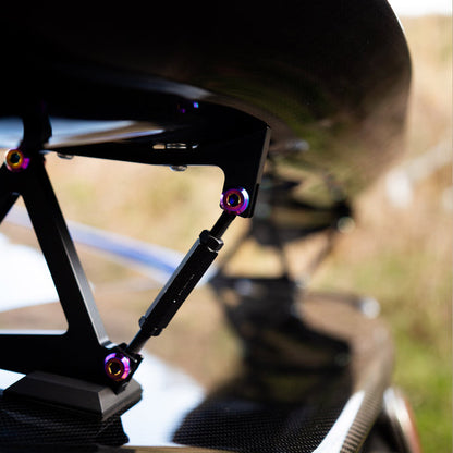 Dress Up Bolts 10th Gen Civic Si Titanium Hardware Wing Kit - APR GTC-200 (Purple) | ACC-028-Ti-PRP