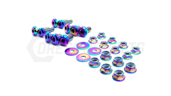 Dress Up Bolts 10th Gen Civic Si Titanium Hardware Wing Kit - APR GTC-200 (Purple) | ACC-028-Ti-PRP