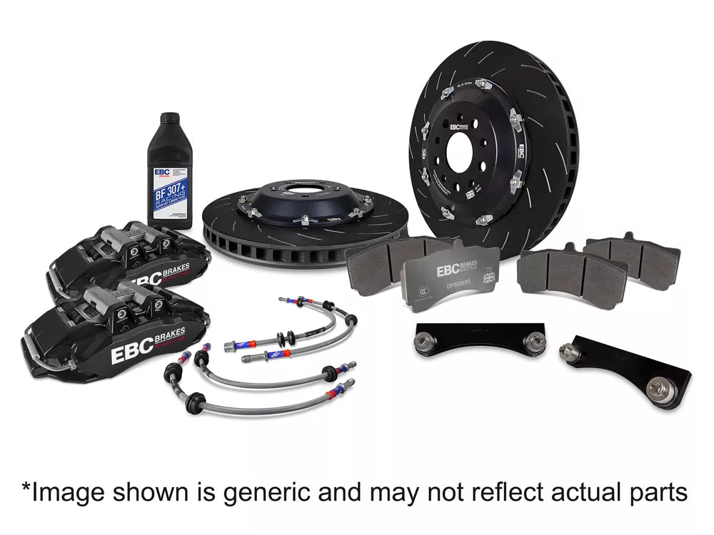 EBC Racing 2023+ Nissan 400Z Black Apollo-6 Calipers 355mm Rotors Front Big Brake Kit | BBK044BLK-1