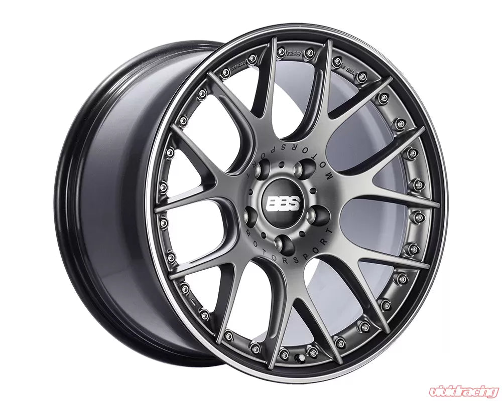 BBS CH-RII 22x10.5 5x112 ET15 Satin Platinum Center Black Lip SS Rim Prot Wheel - 82mm PFS Req | CH7205PBPO