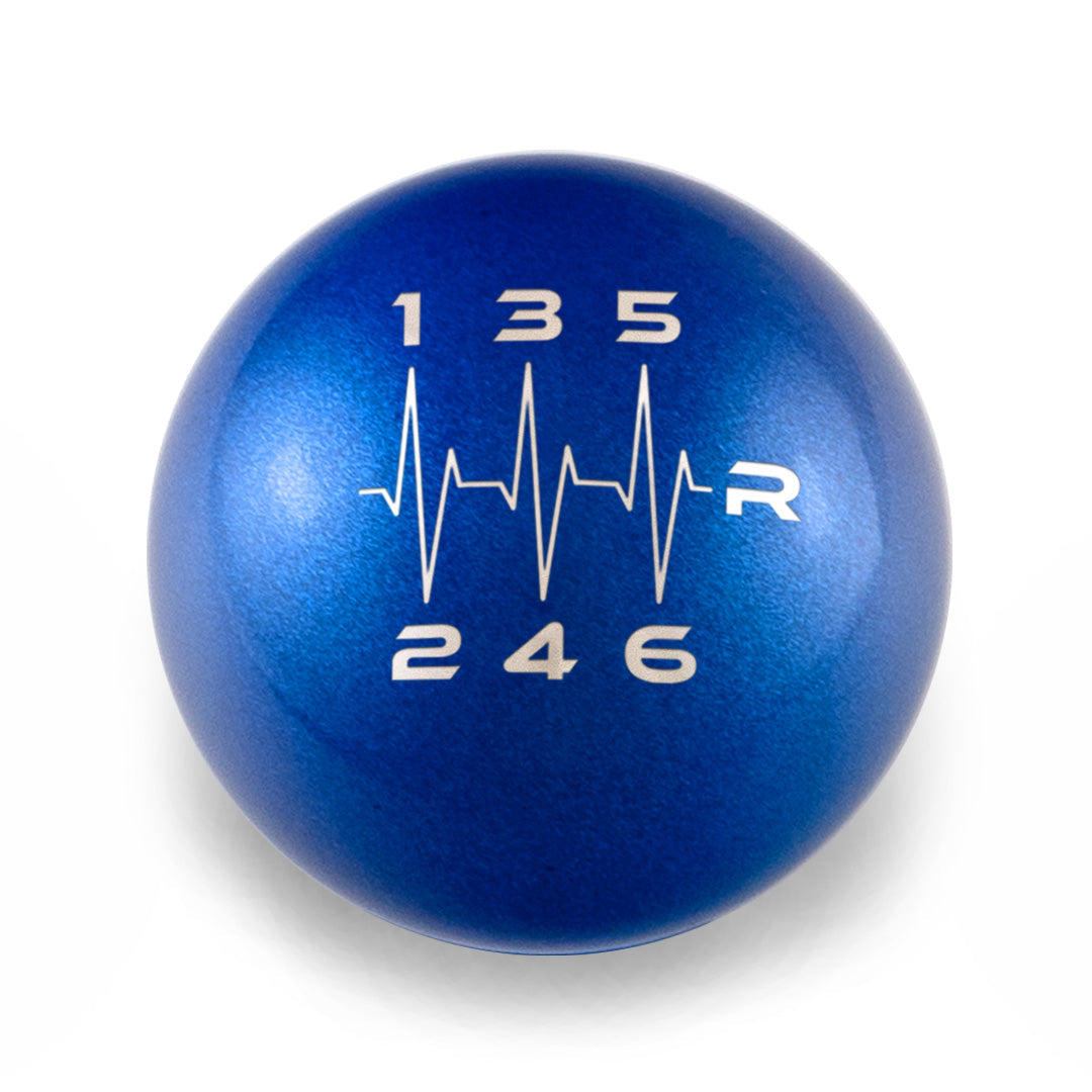 Billetworkz Weighted Shift Knob - 6 Speed Heartbeat Engraving for Subaru