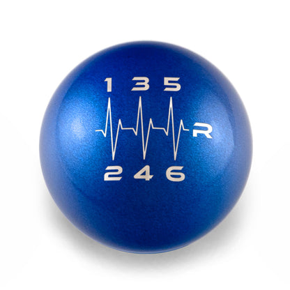 Billetworkz Weighted Shift Knob - 6 Speed Heartbeat Engraving for Subaru