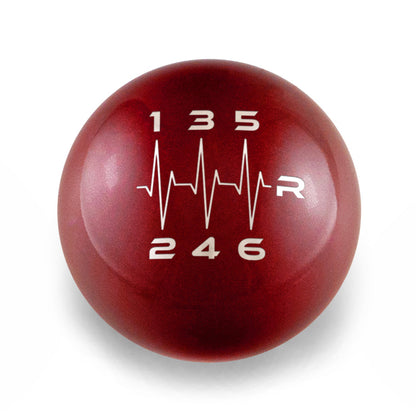 Billetworkz Weighted Shift Knob - 6 Speed Heartbeat Engraving for Subaru