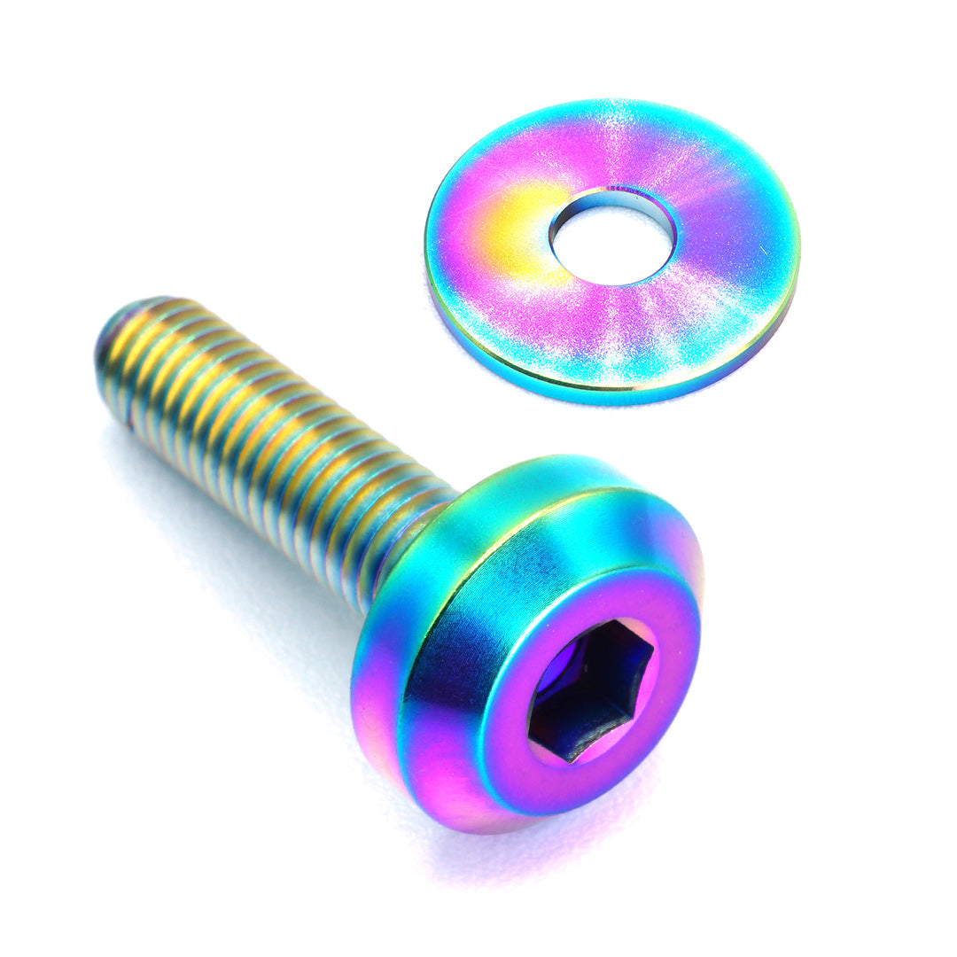 Dress Up Bolts [23+ GR Corolla] Titanium Hardware Hood Kit