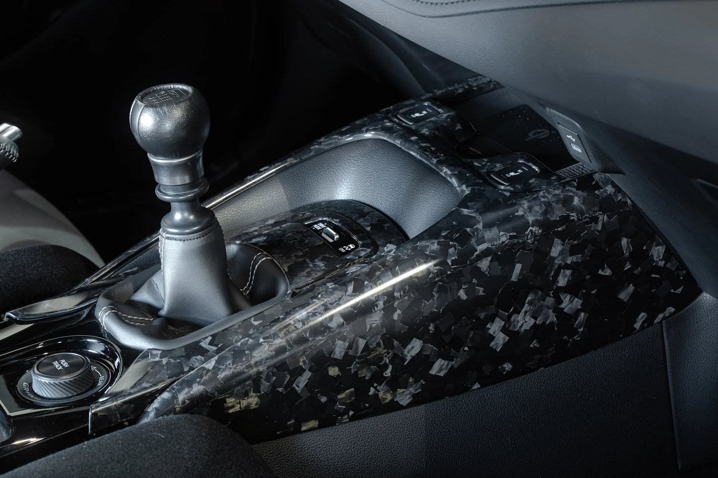 TOM'S Racing [23+ GR Corolla] Forged Carbon Shift Panel No.02 | TMS-55436-TEA14