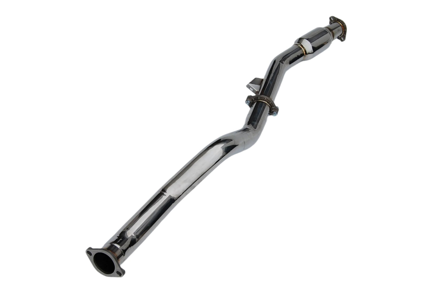 Invidia 22-24 Subaru WRX Auto Bottom High Flow Cat Front Pipe | HS22SW4AFPCB