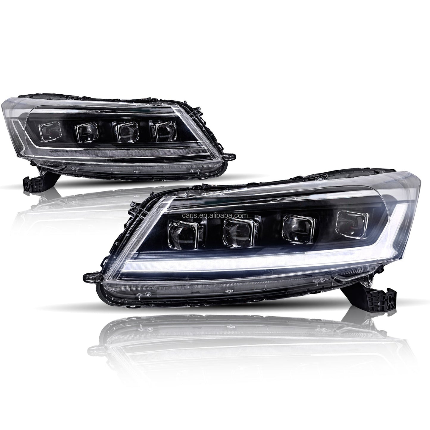 Archaic Full LED Headlights Assembly For 8th Gen Honda Accord 2008-2012