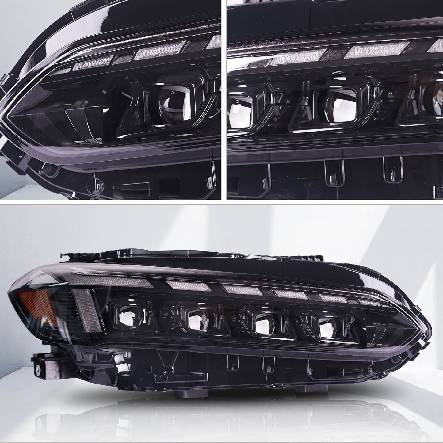 Archaic Full LED Headlights Assembly For 11th Gen Honda Civic 2021-2022UP