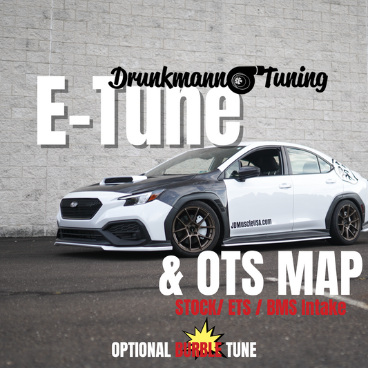 Drunkmann Tuning 22-24 WRX E-Tune & OTS MAP | ETS BMS and Stock Intake. MT and CVT