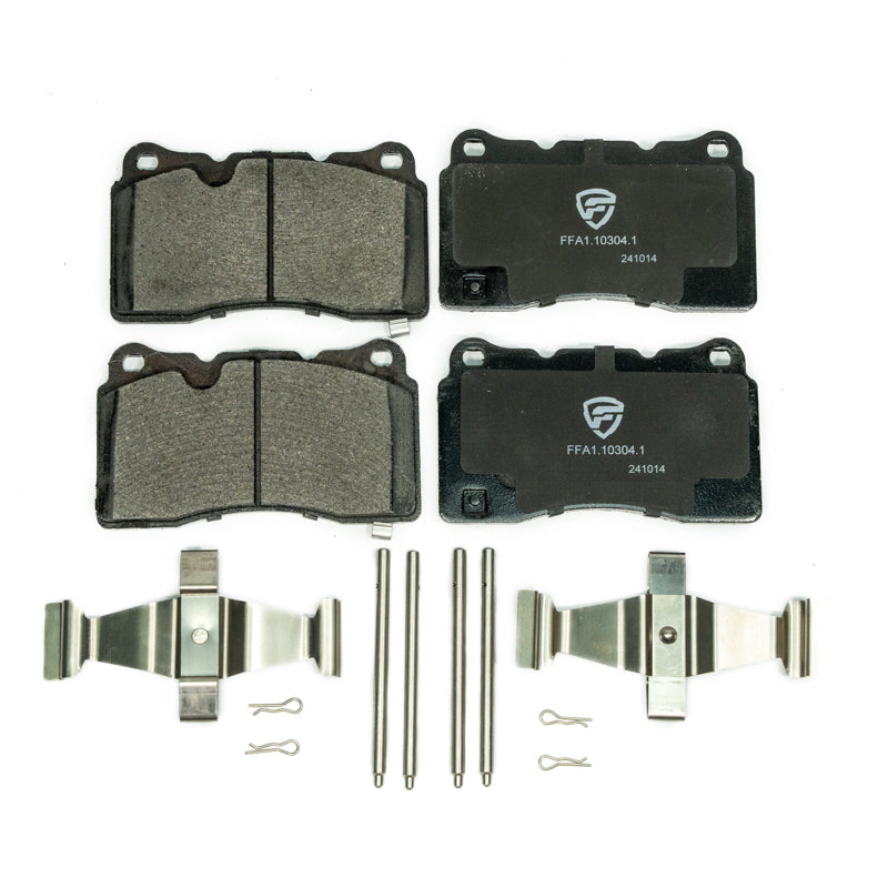 FactionFab V2 Front Brake Pads - 2017-2026 Honda Civic Type R FK8 FL5