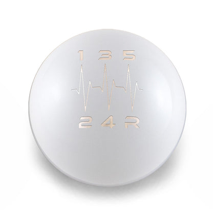Billetworkz Weighted Shift Knob -  5-Speed Heartbeat Engraving for Subaru