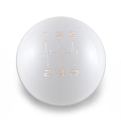 Billetworkz Weighted Shift Knob -  5-Speed Heartbeat Engraving for Subaru