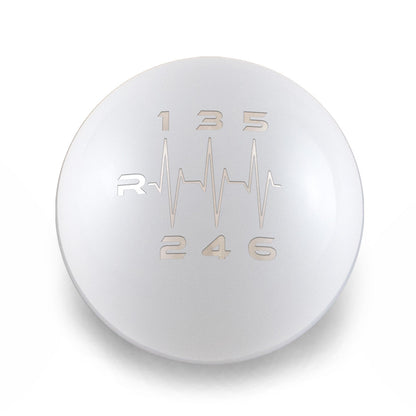 Billetworkz Weighted Shift Knob - 6 Speed Heartbeat Engraving - 2022+ BRZ/GR86 Fitment