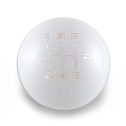 Billetworkz Weighted Shift Knob - 6 Speed Heartbeat Engraving for Subaru