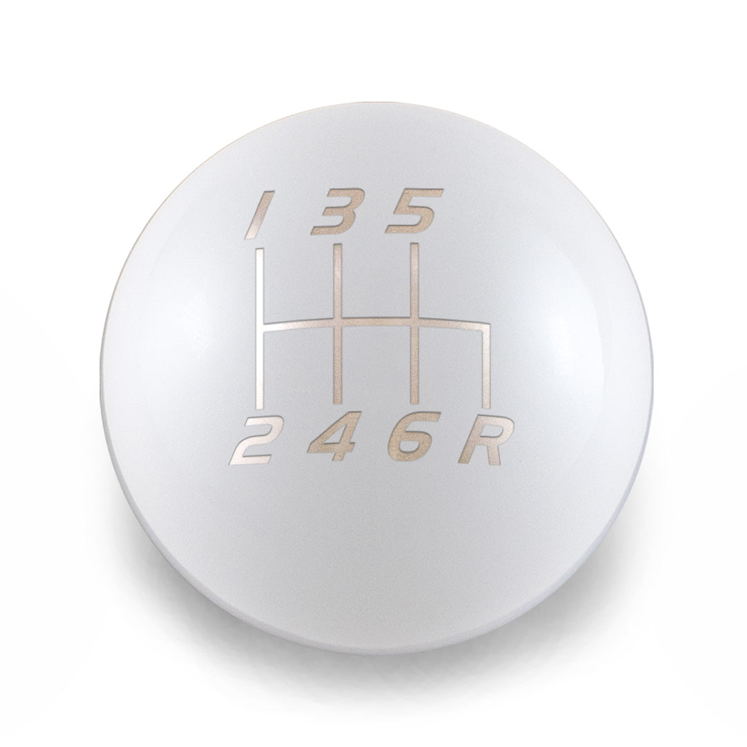 Billetworkz Weighted Shift Knob - 6-Speed Velocity Engraving for Subaru