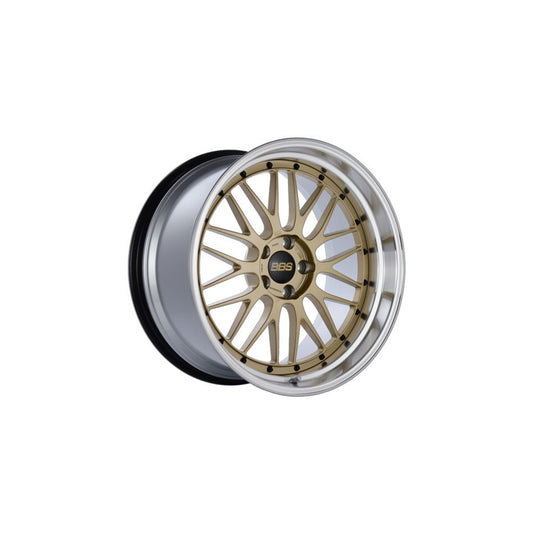 BBS LM 19x11 5x112 ET35 Diamond Gold Center Diamond Cut Lip Wheel 82mm PFS/Clip Required | LM294GPK