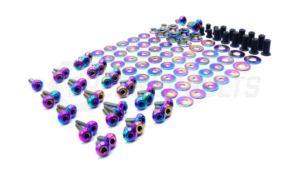 Dress Up Bolts 16-21 Civic Si Stage 4 Titanium Hardware Engine Bay Kit (Purple) | HON-059-Ti-PRP