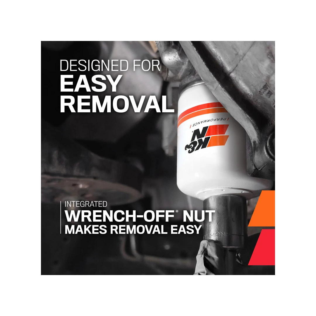 K&N 03-07 Mitsubishi Lancer Wrench-Off Oil Filer | HP-1008