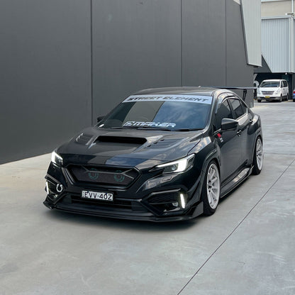 JDMuscle 22-25 Subaru WRX Carbon Fiber V2  Front Bumper Lip