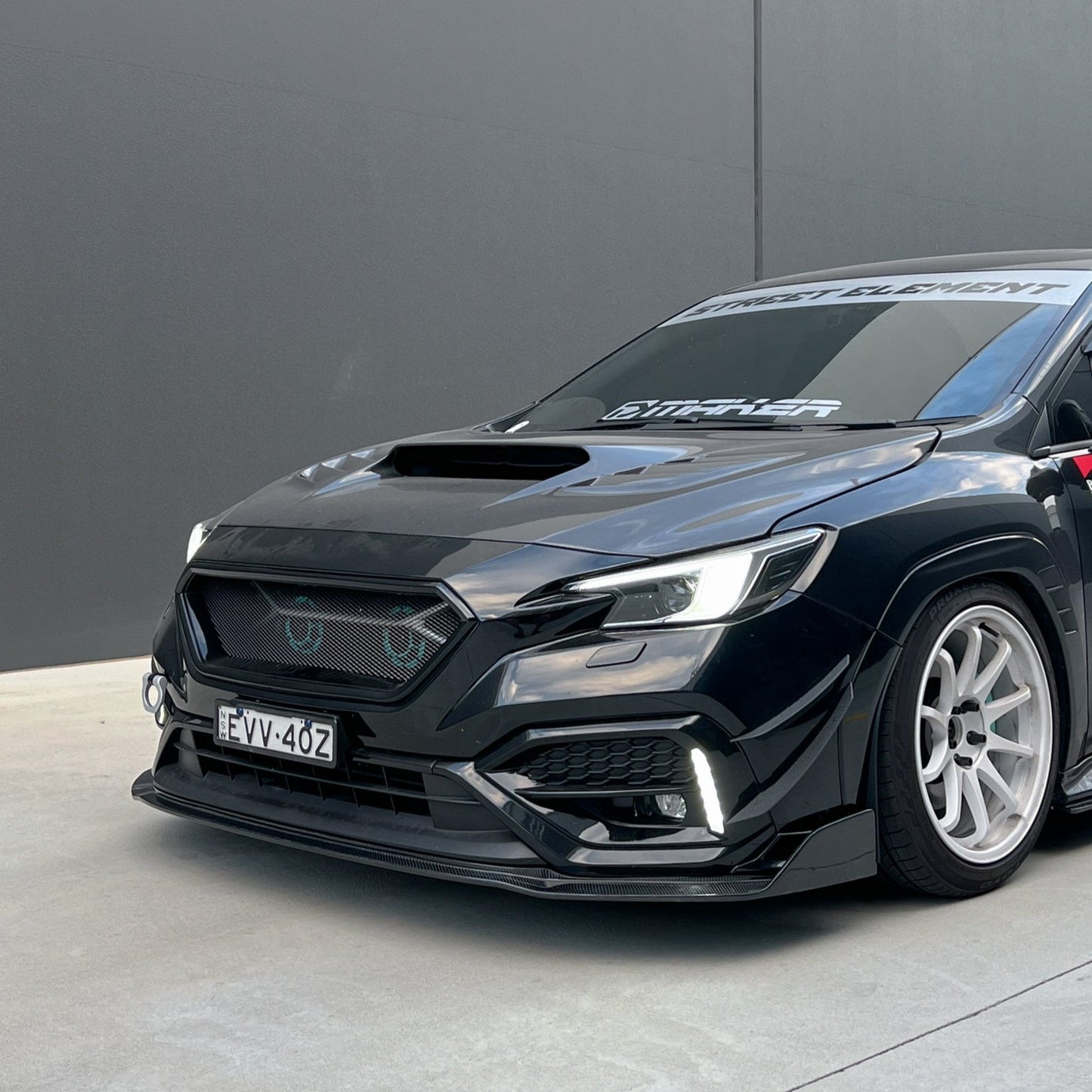 JDMuscle 22-25 Subaru WRX Carbon Fiber V2  Front Bumper Lip