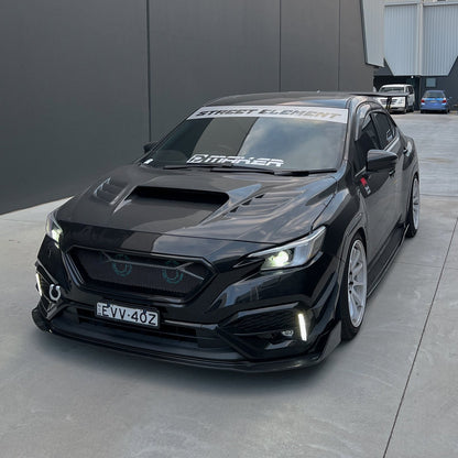 JDMuscle 22-25 Subaru WRX Carbon Fiber V2  Front Bumper Lip