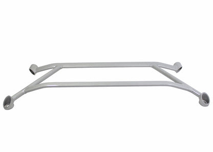 Whiteline 08-14 WRX/STI Front Lower Four Point Brace Silver | KSB723