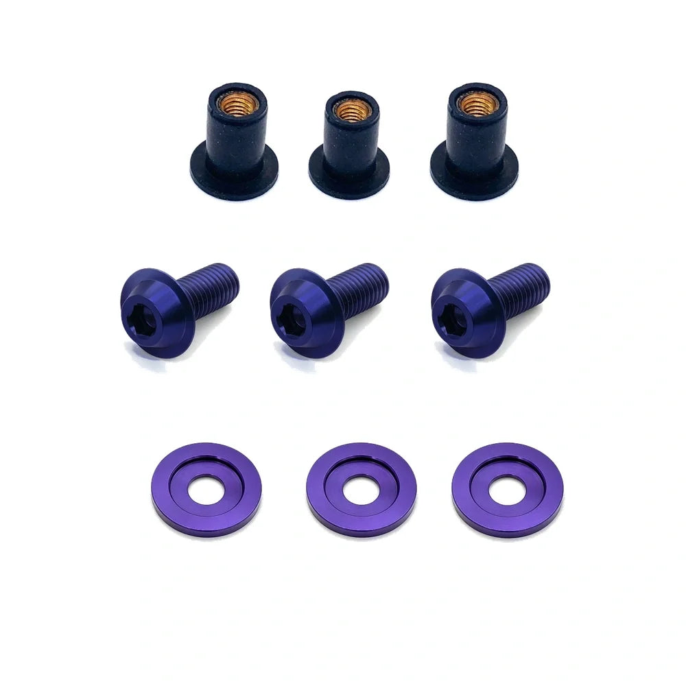 JDC Titanium A/C Service Valve Cover Kit (Honda S2000)